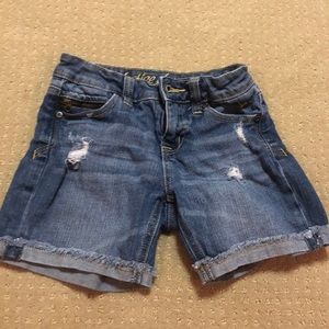 Justice denim shorts